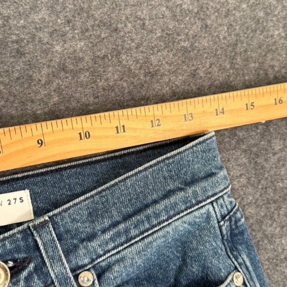 AYR The Secret Sauce Wide Leg Jeans Blue Wash Size 27S Comfort Stretch Boho Lux - Picture 9 of 13